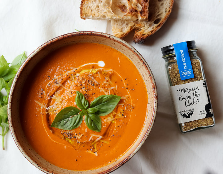 Moroccan Spice Tomato and Carrot Soup