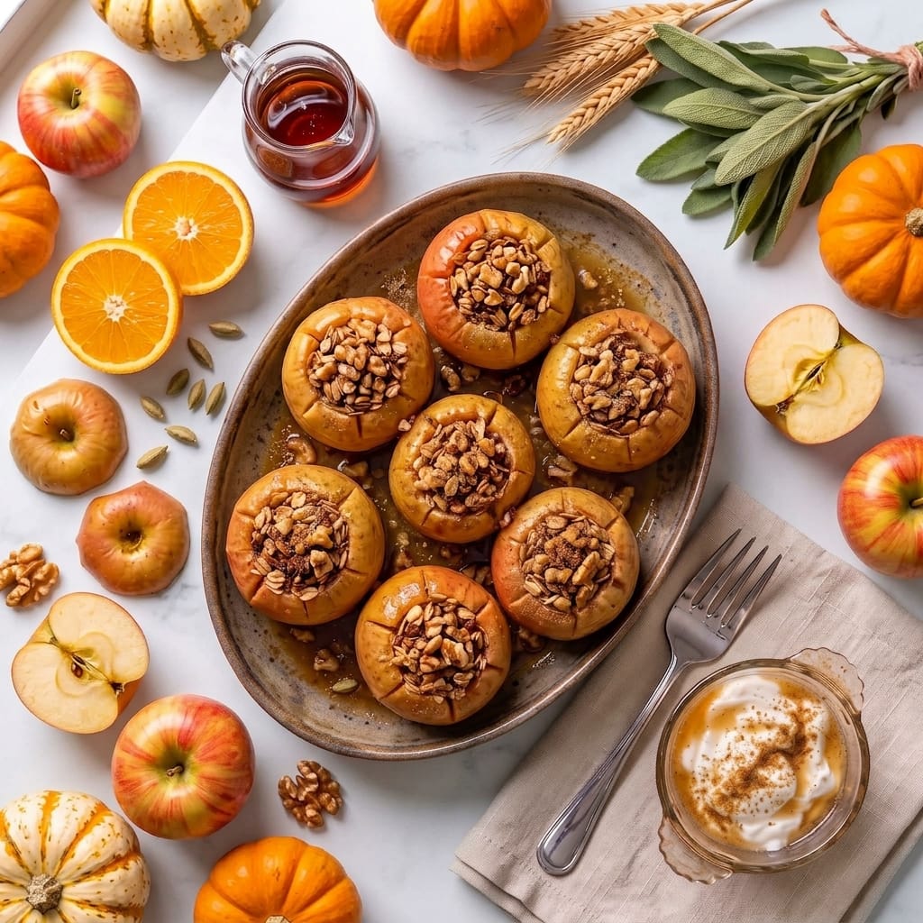 Maple-Cardamom Baked Apples
