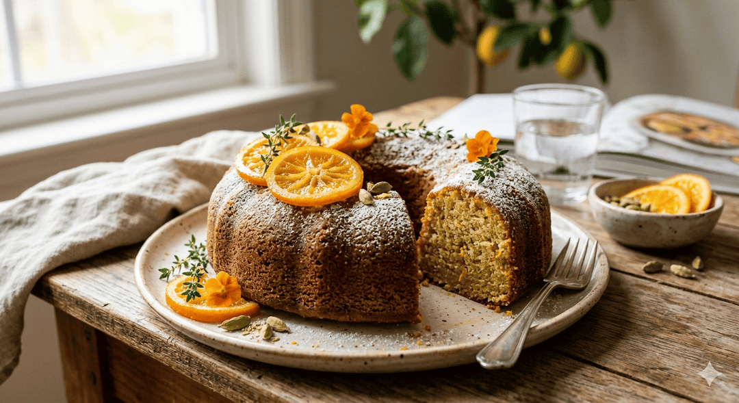 Cardamom Orange Olive Oil Cake