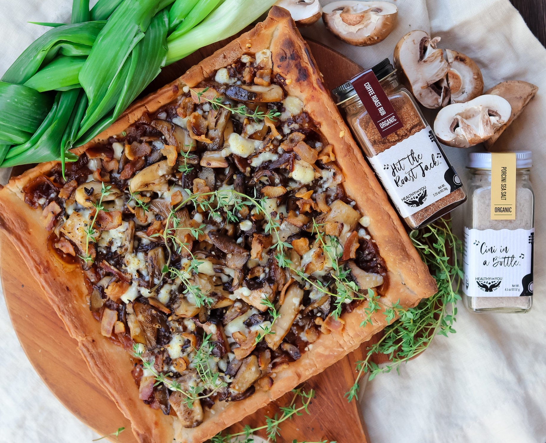 Caramelized Mushroom Tart Organic Roast Rub