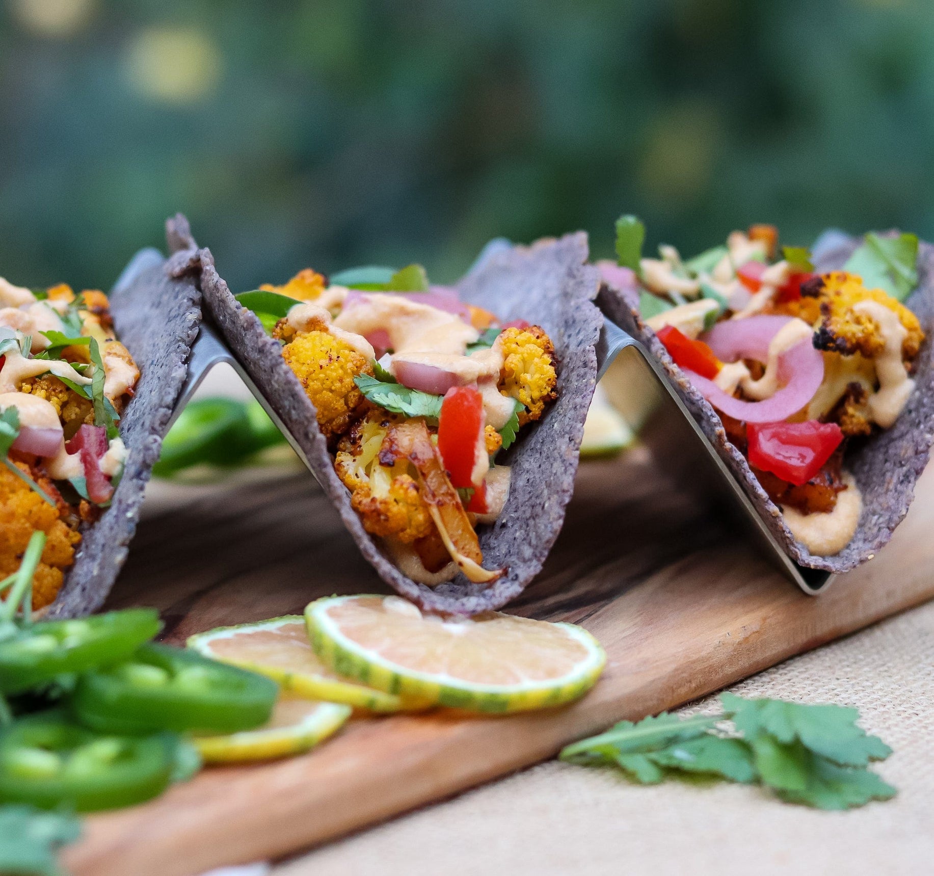 Roasted Cauliflower and Pineapple Tacos Salt-Free Organic Taco Spice