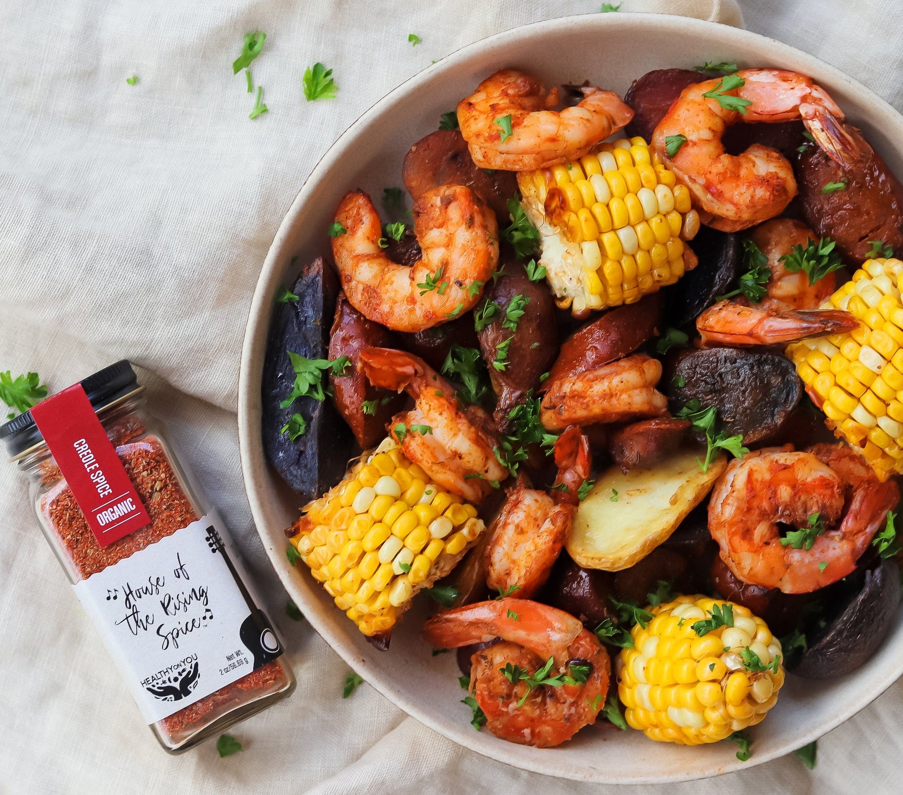 Sheetpan Creole Shrimp Organic Creole Spice