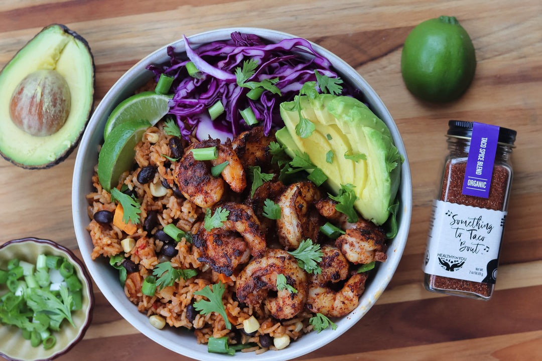 Blackened Shrimp Burrito Bowl