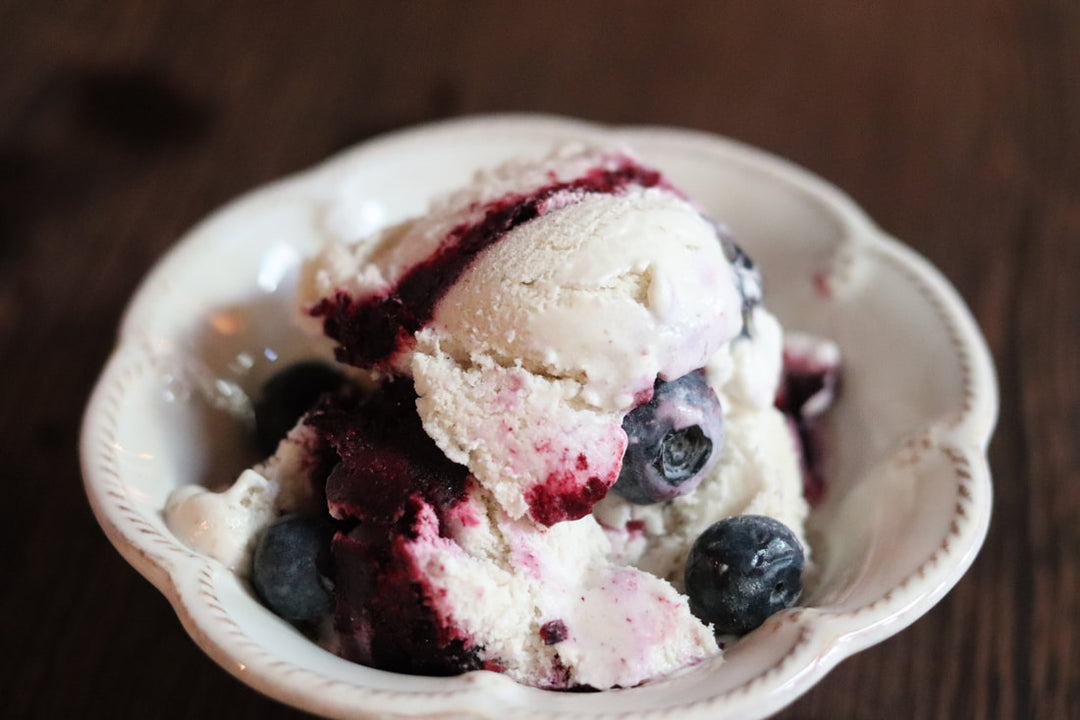 Blueberry Lavender Coconut Ice Cream