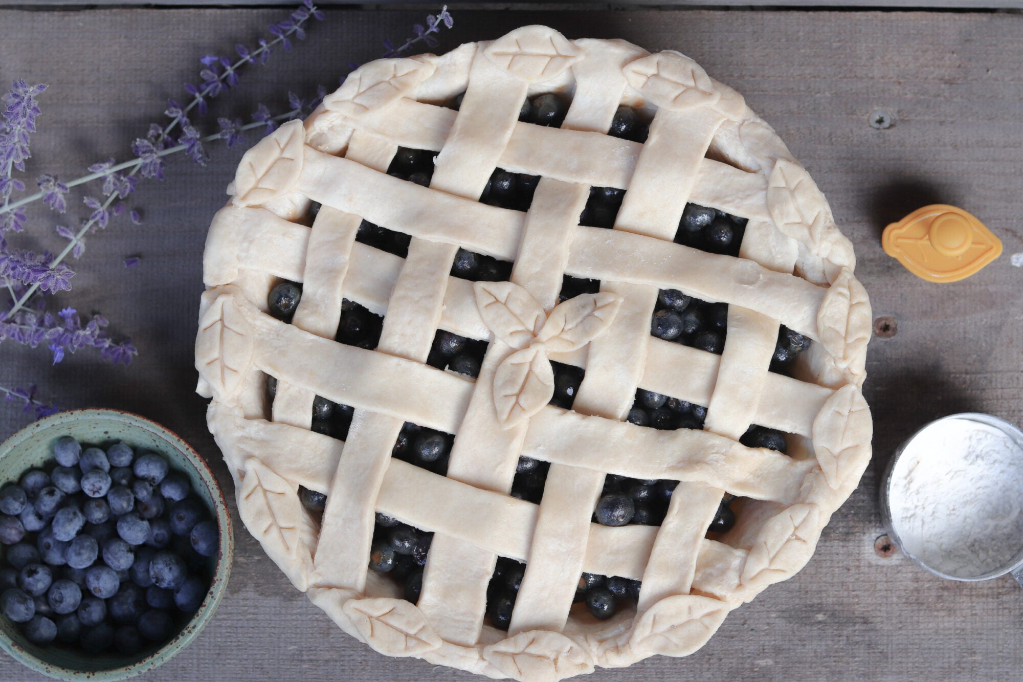 Blueberry Maple Lattice Pie