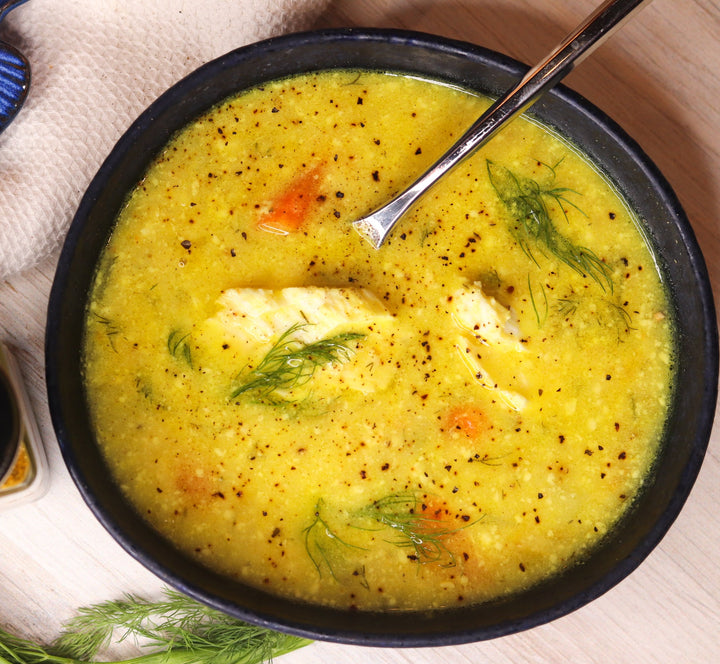 creamy halibut fish chowder