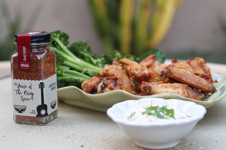 creole spiced dry rubbed wings