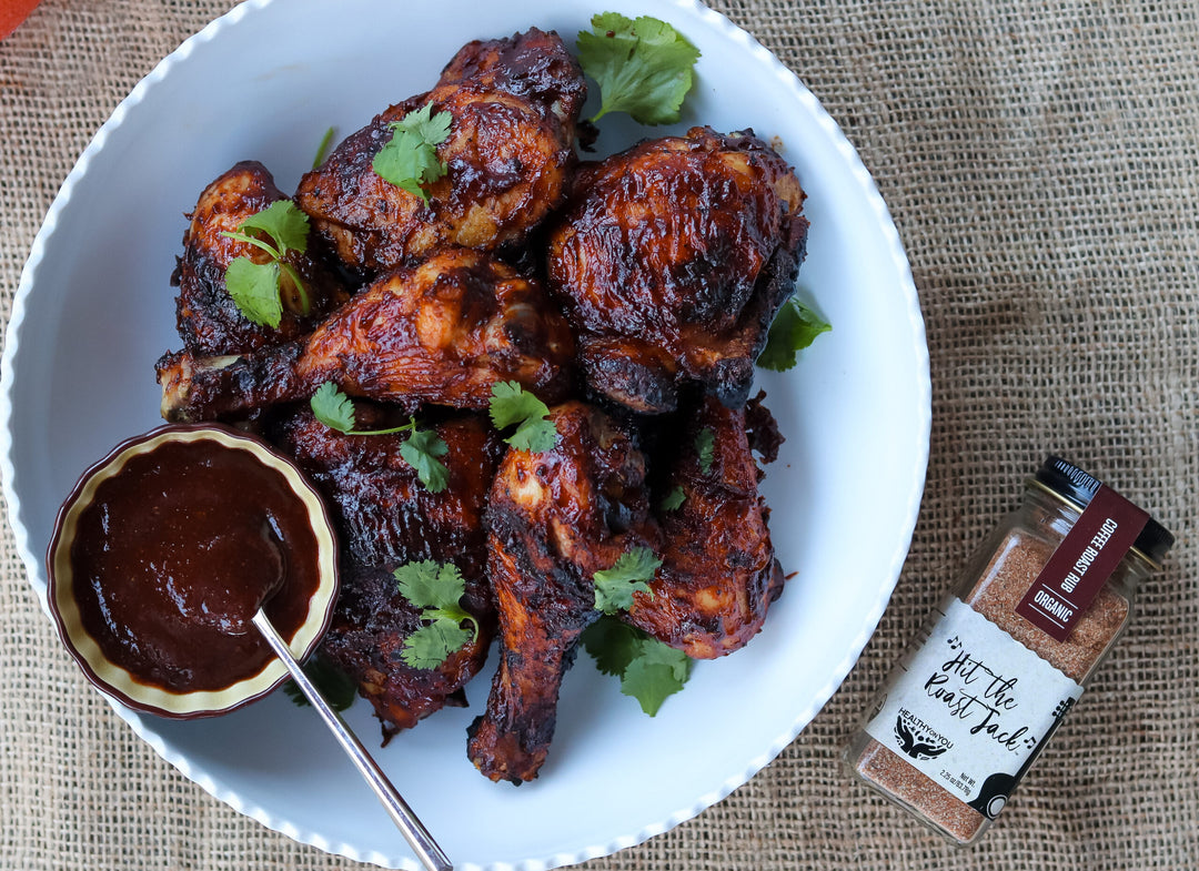 BBQ Chicken With Homemade Coffee Spiced Bbq Sauce