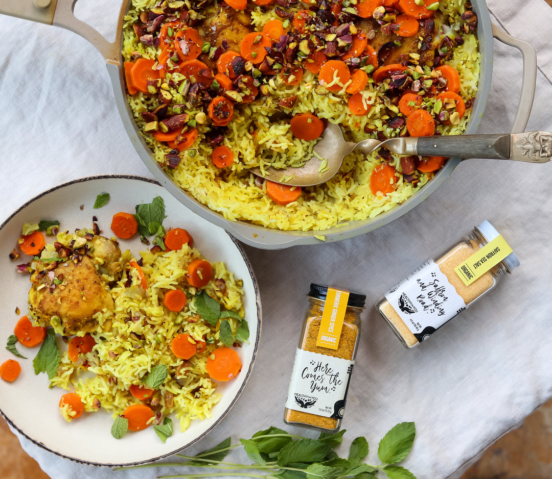 Saffron Rice Pilaf with Chicken