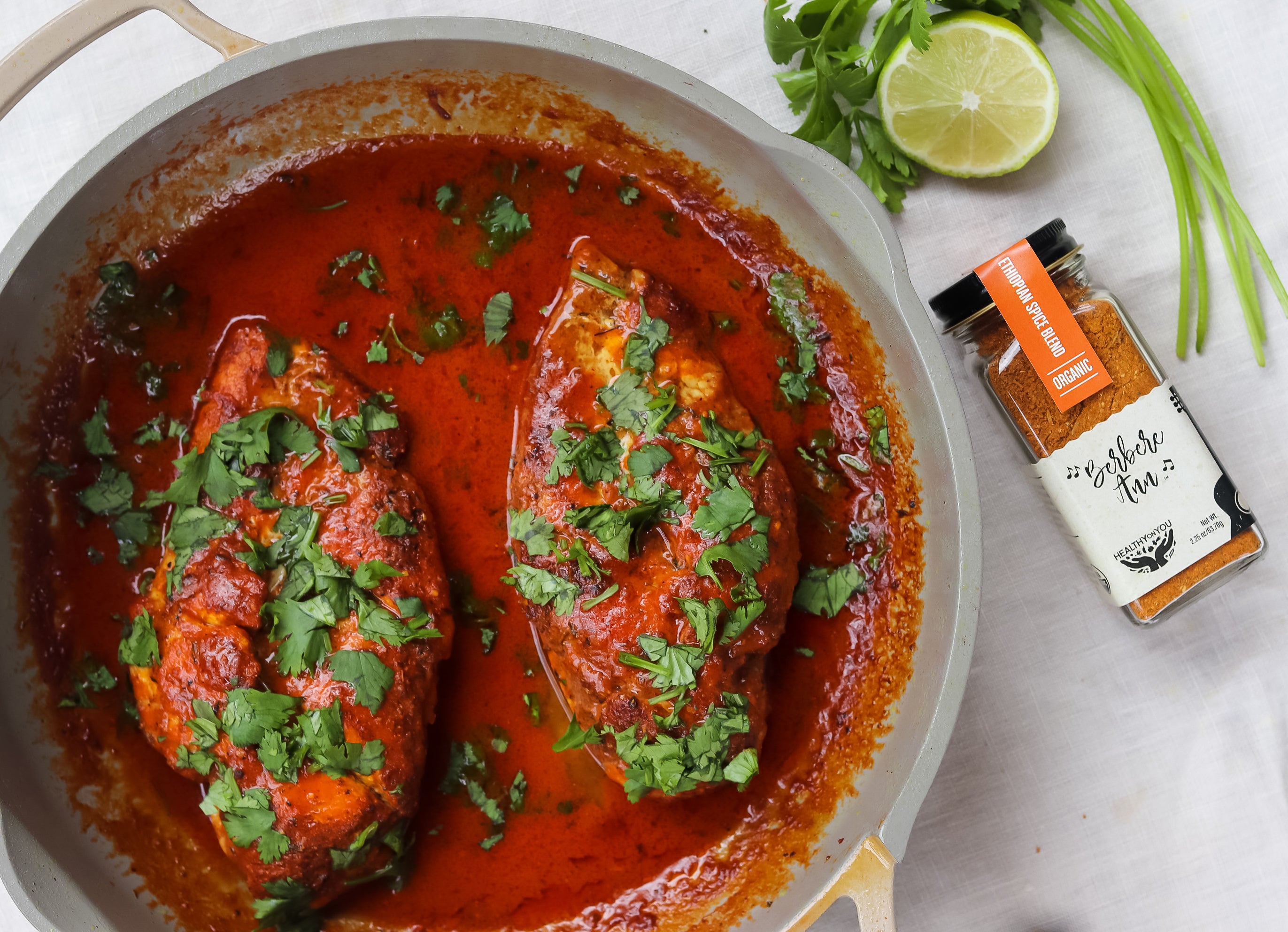 Coconut -Lime Berbere Spiced Chicken