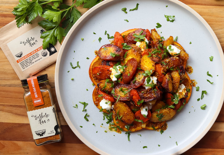 Berbere Carrots with Citrus Lime Dressing