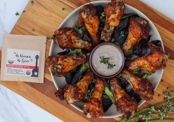 Air Fryer Jamaican Jerk Spice Chicken Wings