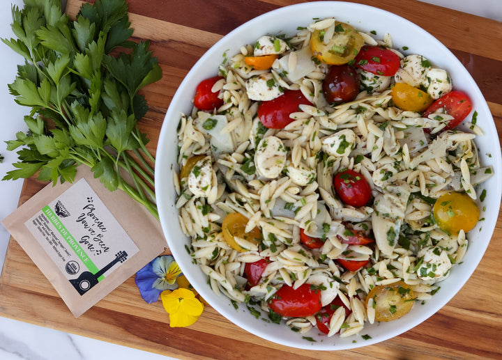 Summer Orzo Salad with Herbes de Provence 