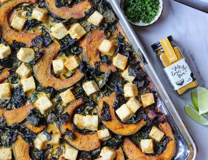 Sheet Pan Coconut Curry Squash