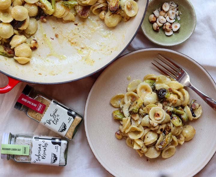 Orecchiette Pasta with Brussels Sprouts