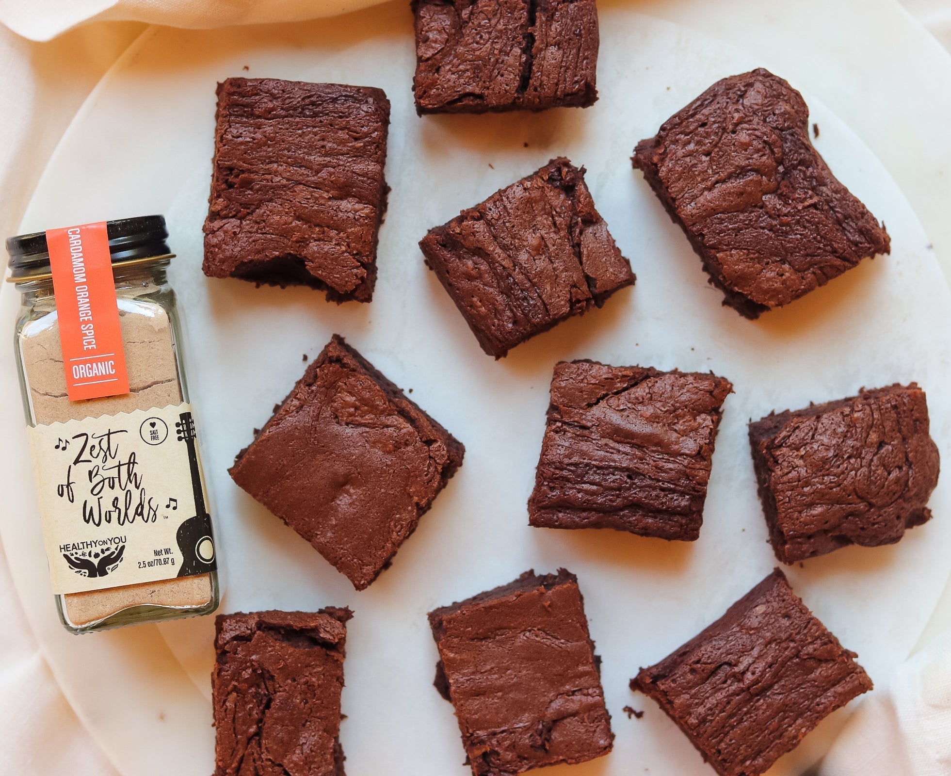 Cardamom Orange Brownies
