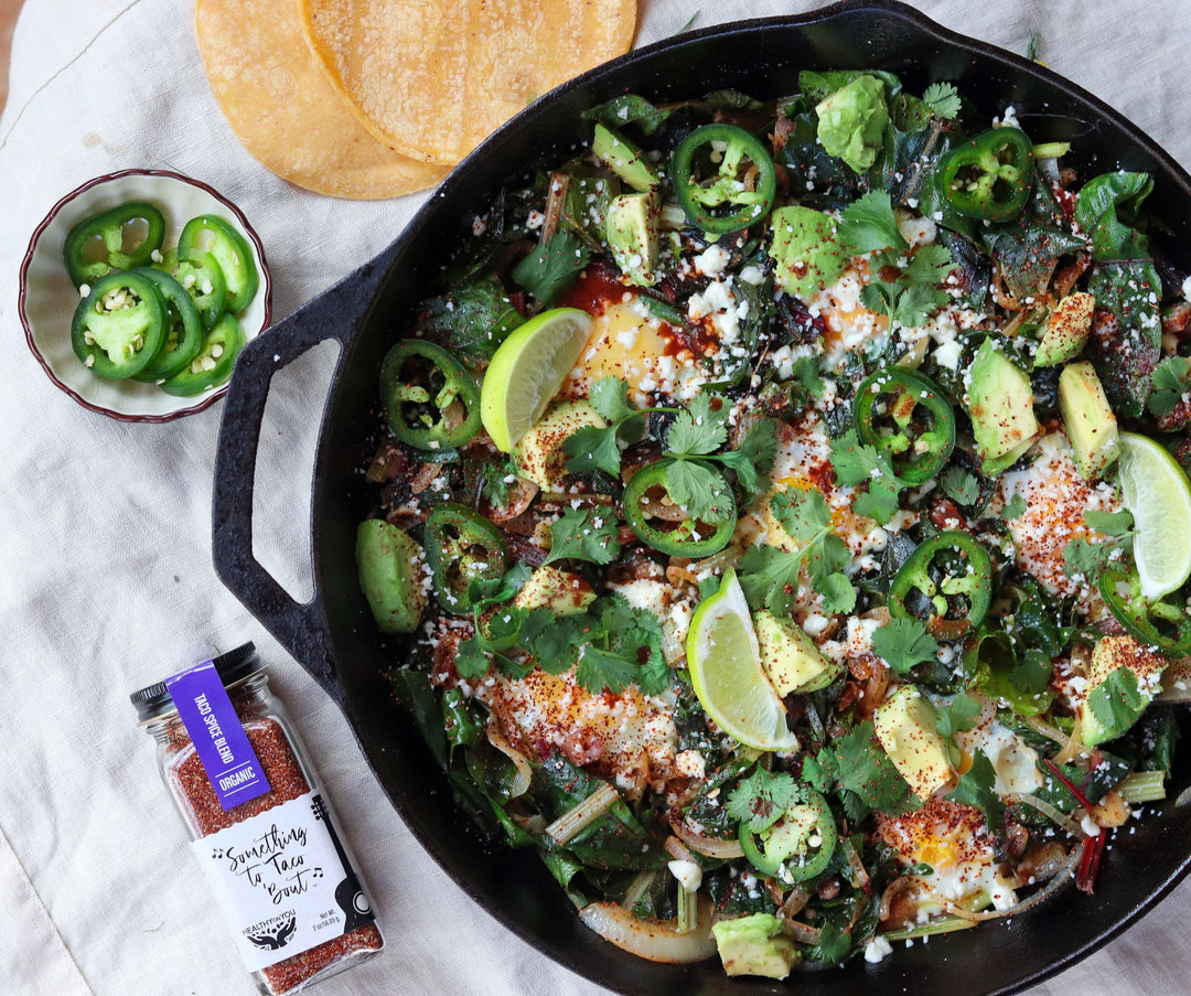 Spring Mexican Green Shakshuka