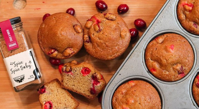 pumpkin cranberry muffins