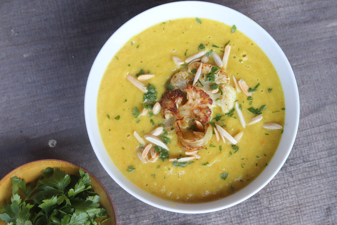 Savory Roasted Cauliflower Soup