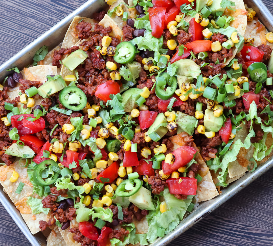 Sheet Pan Veggie Nachos