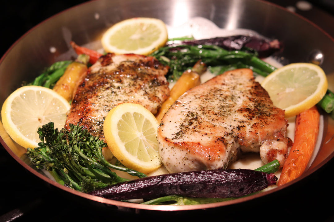 Skillet Chicken with Green Curry Sauce