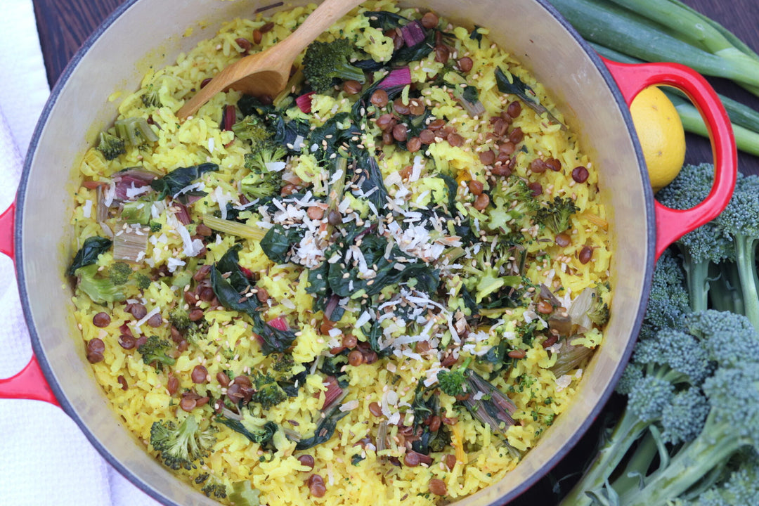 Turmeric Ginger Rice Pilaf