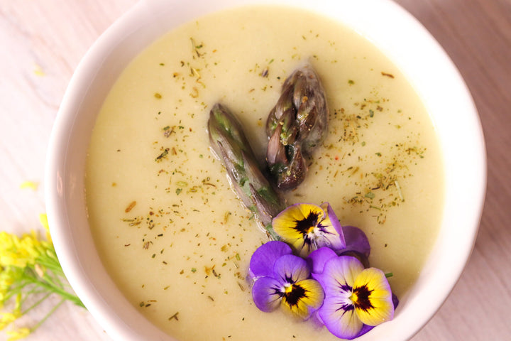 white asparagus soup