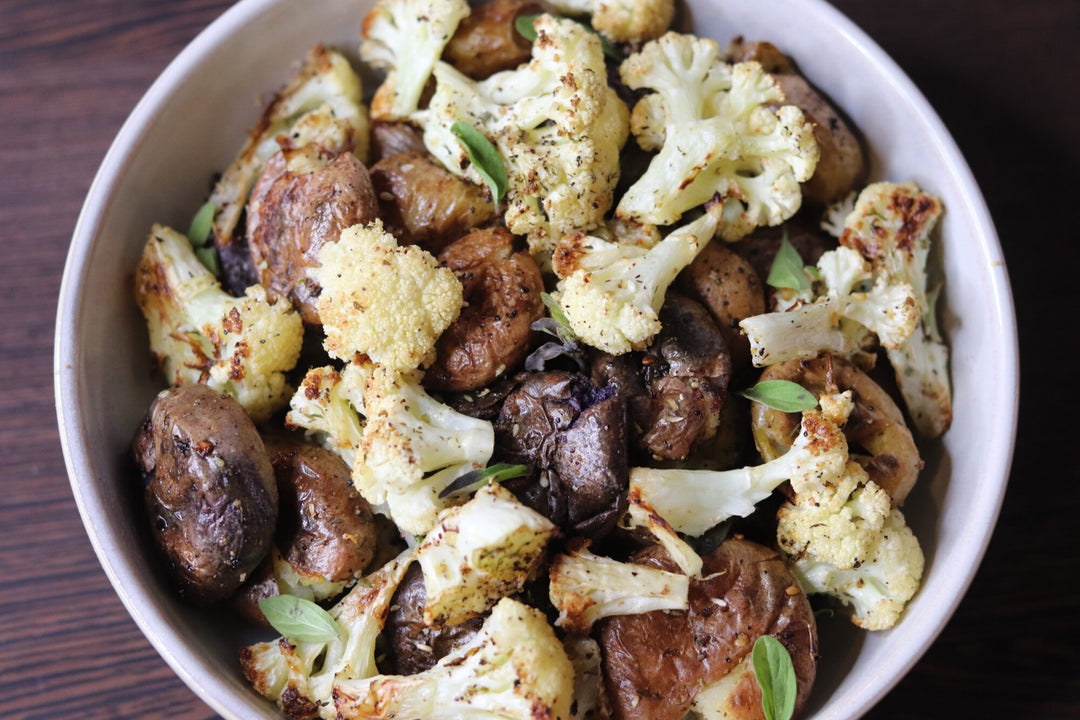 Za’atar Smashed Potatoes And Cauliflower