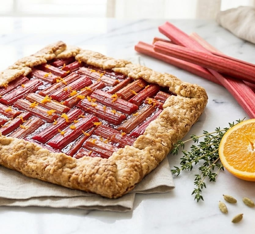 Cardamom Orange Rhubarb Galette