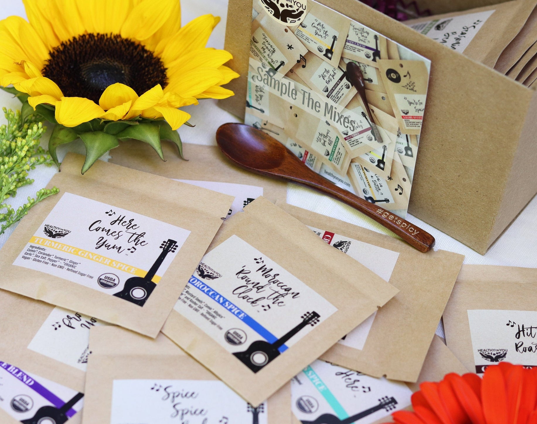 Sample the mixes packets Healthy On You